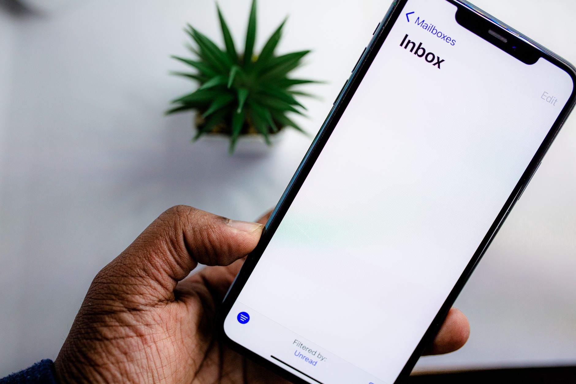 person holding a smartphone